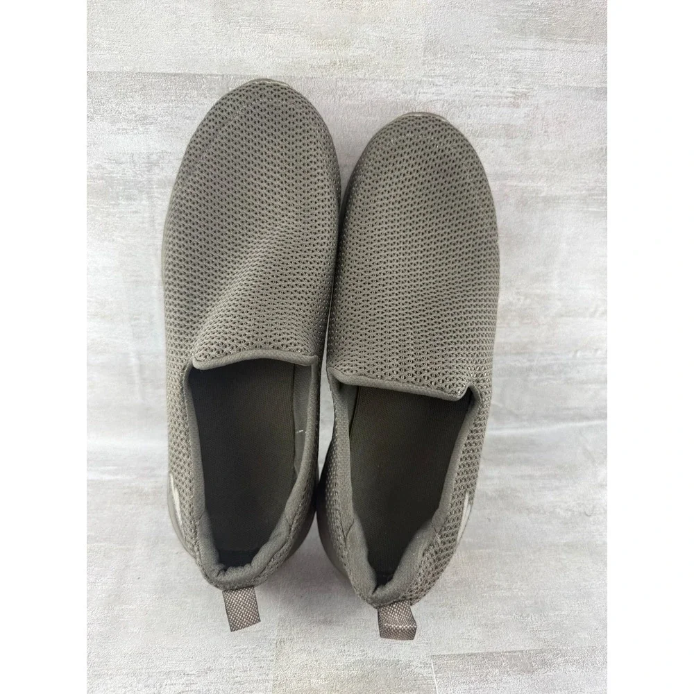 Skechers Go Walk Max Men Sz 9.5 Khaki Olive Mesh Slip On Walking Shoes 54600 KHK